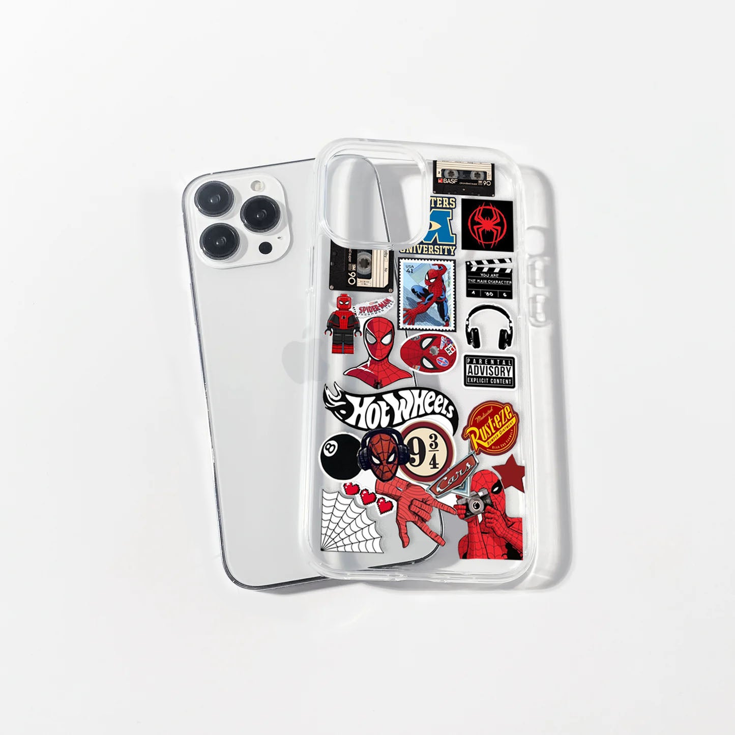 Spidey Stickers Clear Case | Silicone Case