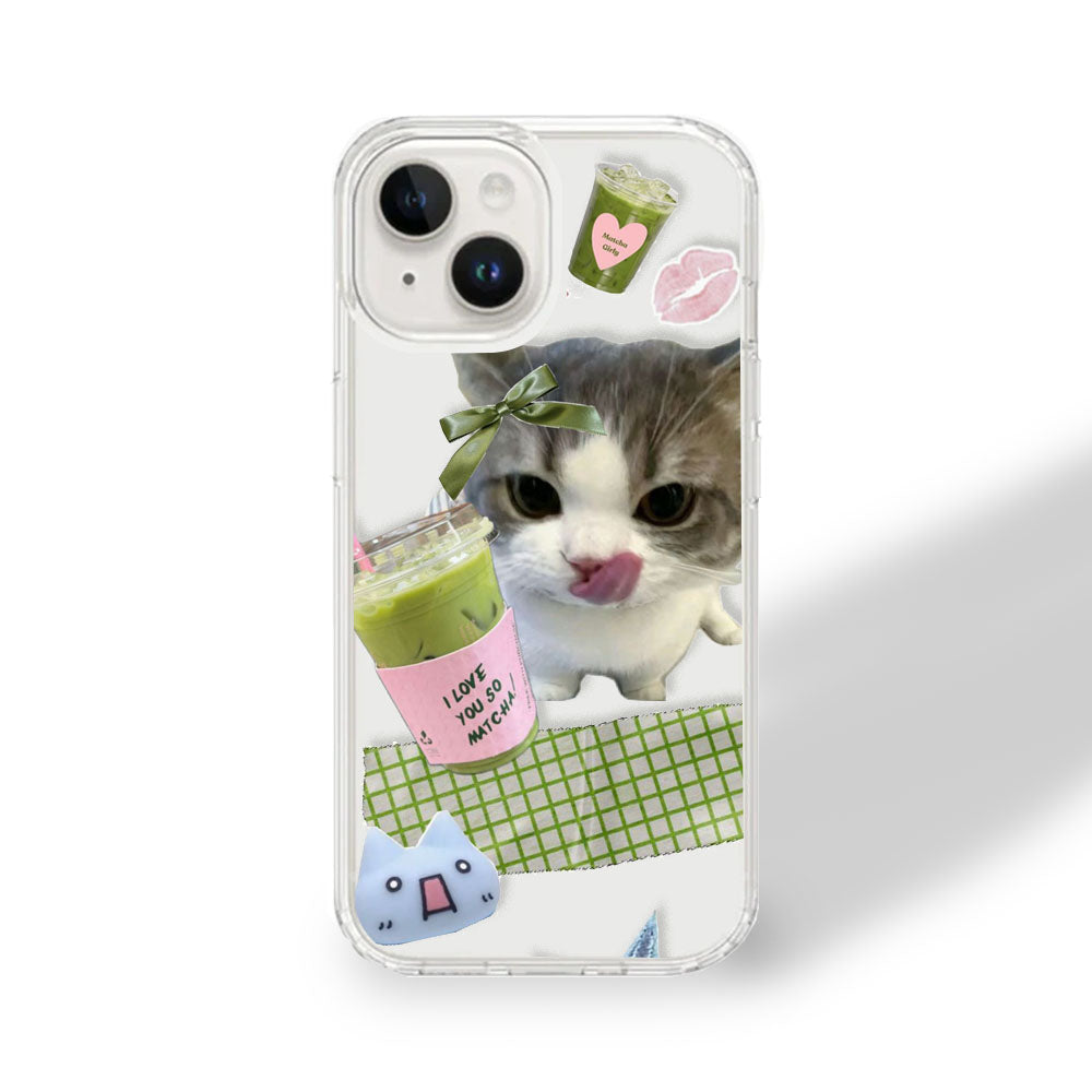 Matcha Love Clear Case | Silicone Case  Aadu