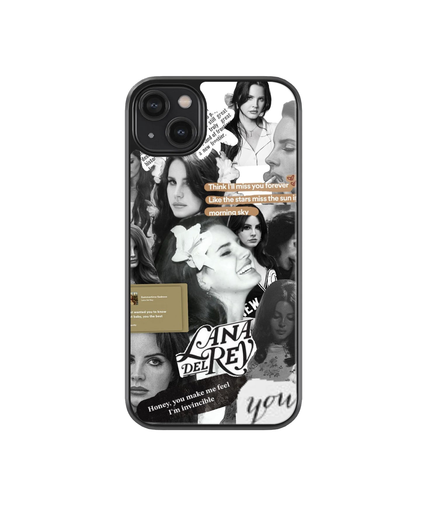 Lana Del Rey B&W Case | Glass Case Aadu Lana Del Rey B&W Case | Glass Case Aadu