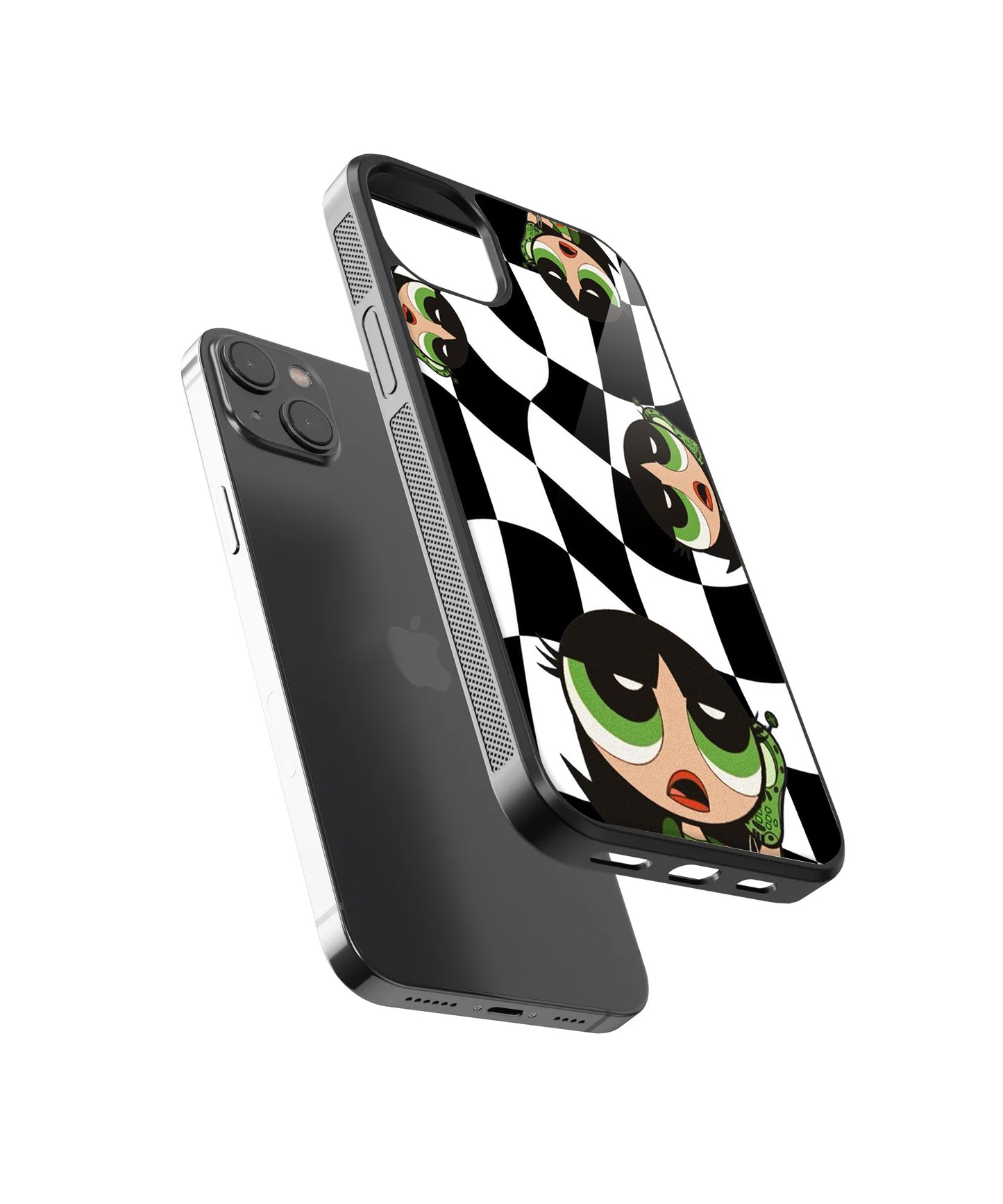 PowerPuff Girls Checkered Case | Glass Case