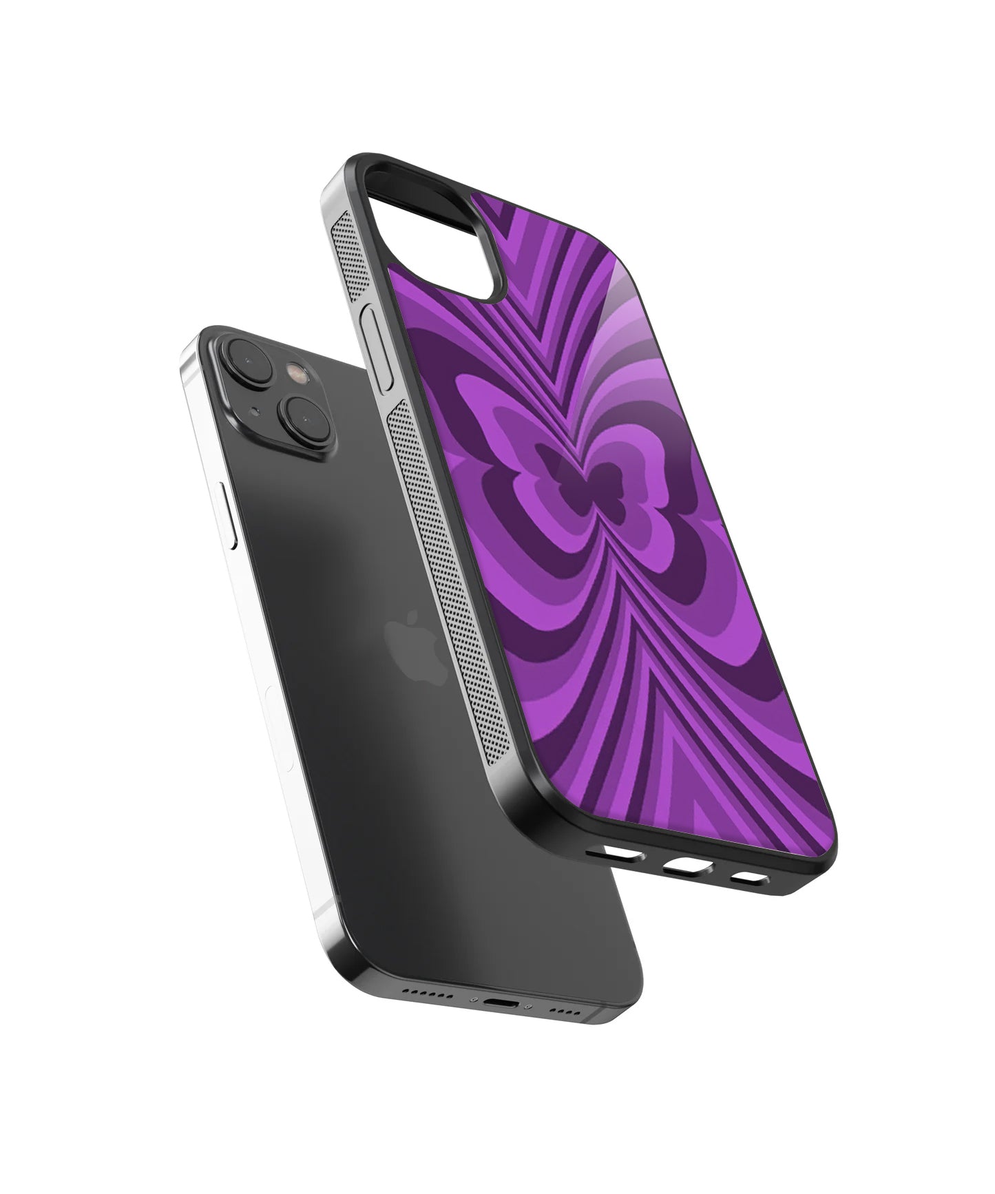 Purple Butterfly Case | Glass Case