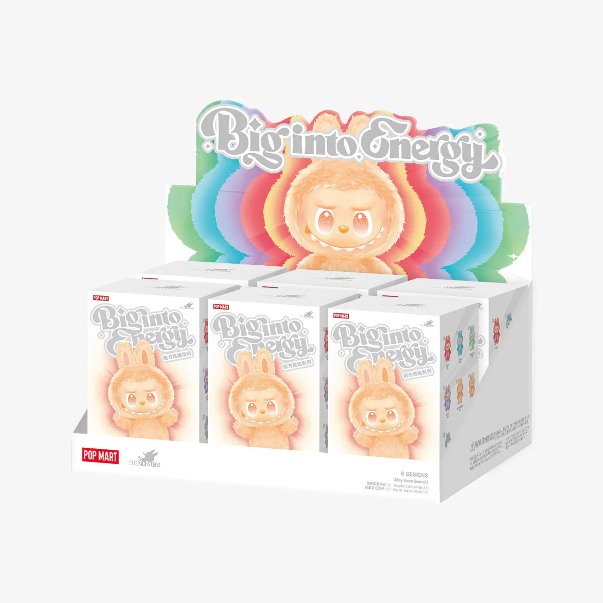 Pop Mart Labubu The Monsters Big into Energy Series Vinyl Plush Pendant Single Blind Box Pack of 1