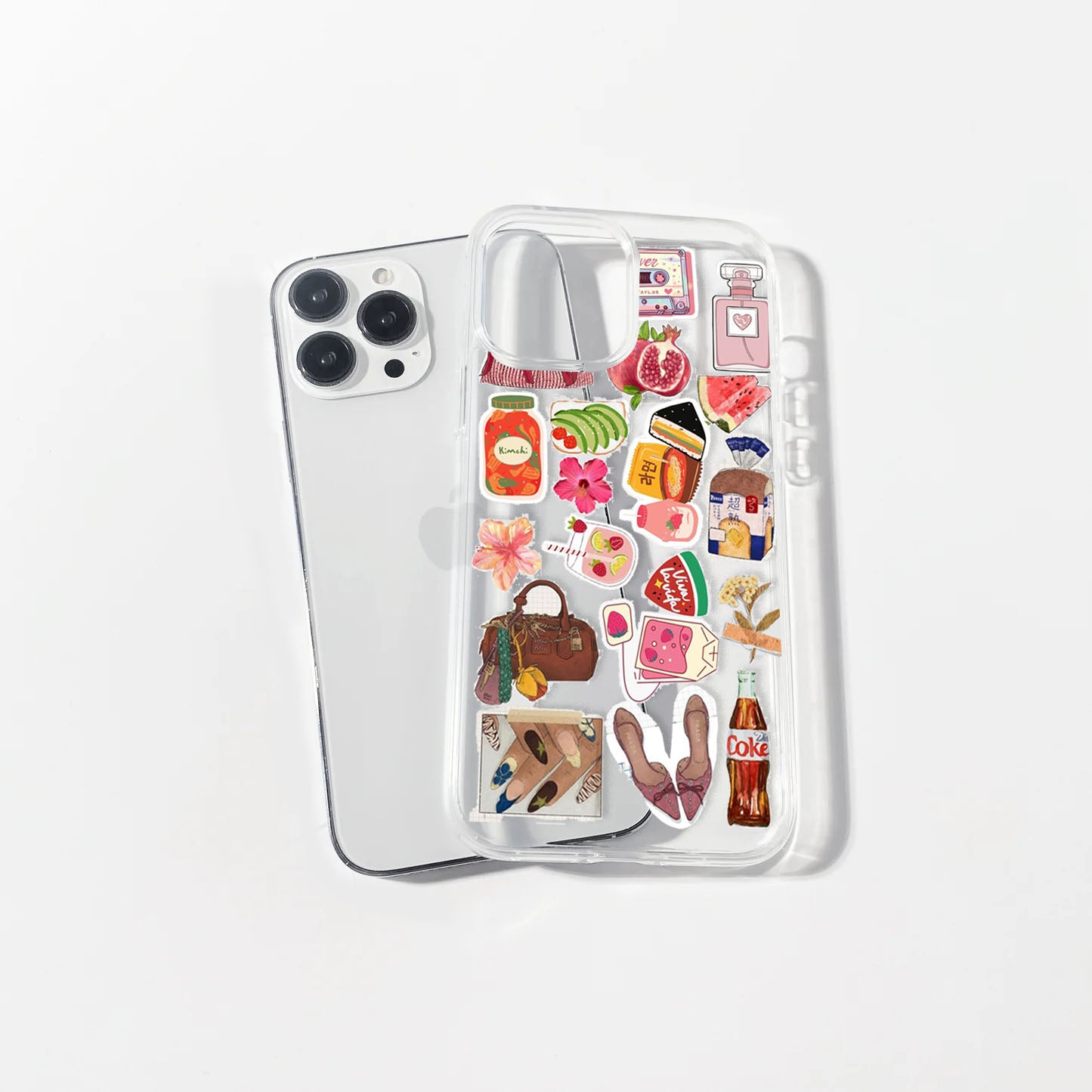 Kimchi Sticker Clear Case | Silicone Case