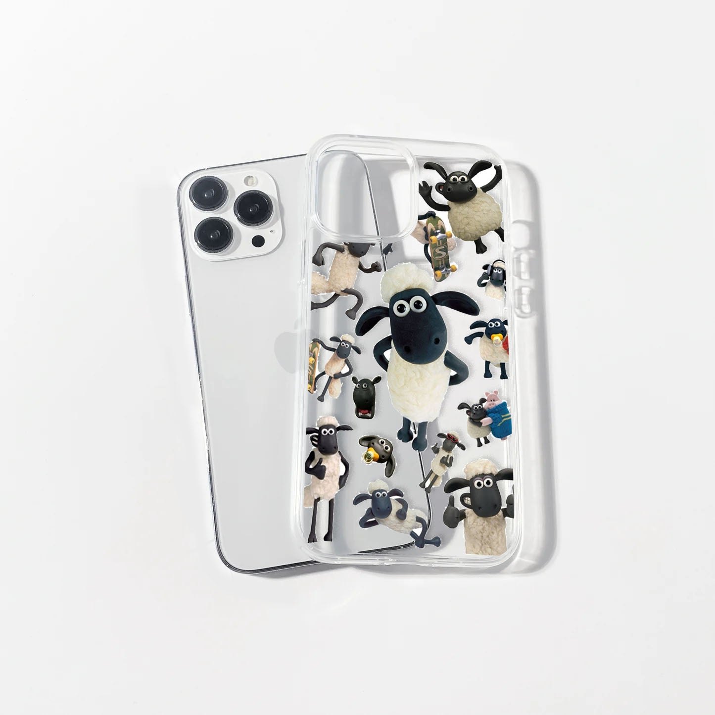 Shawn the Sheep Sticker Case | Silicone Case