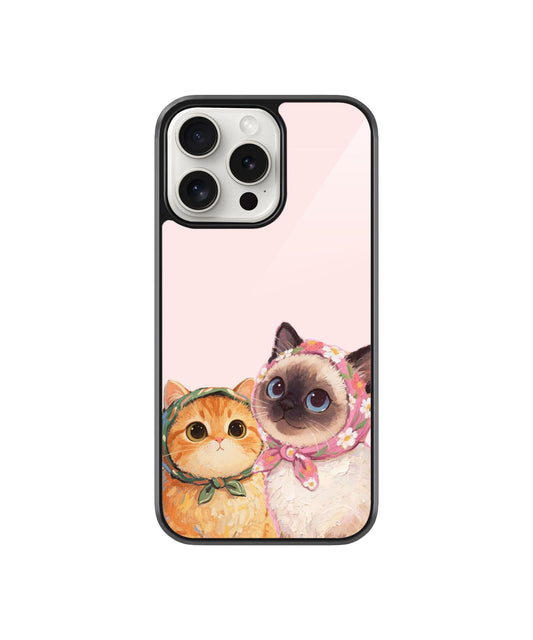 Cat Couple Case | Glass Case