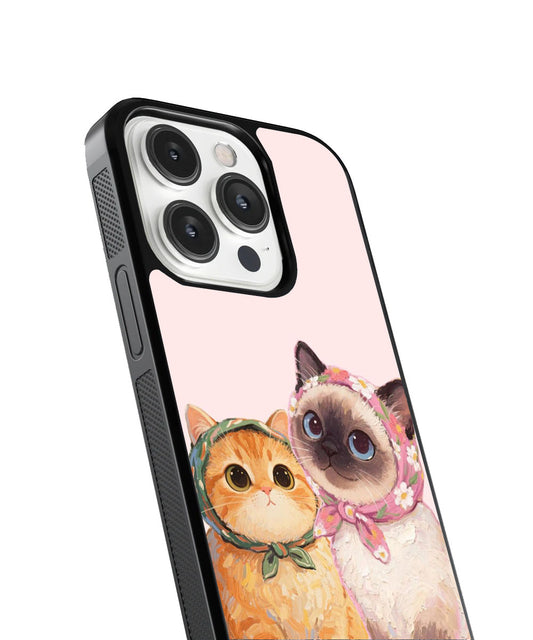 Cat Couple Case | Glass Case