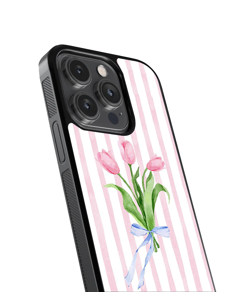 Pastel flower Case | Glass Case