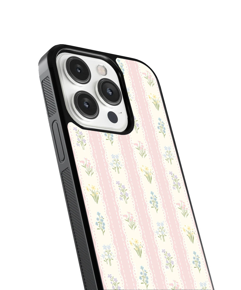 Pastel Embroidery Case | Glass Case