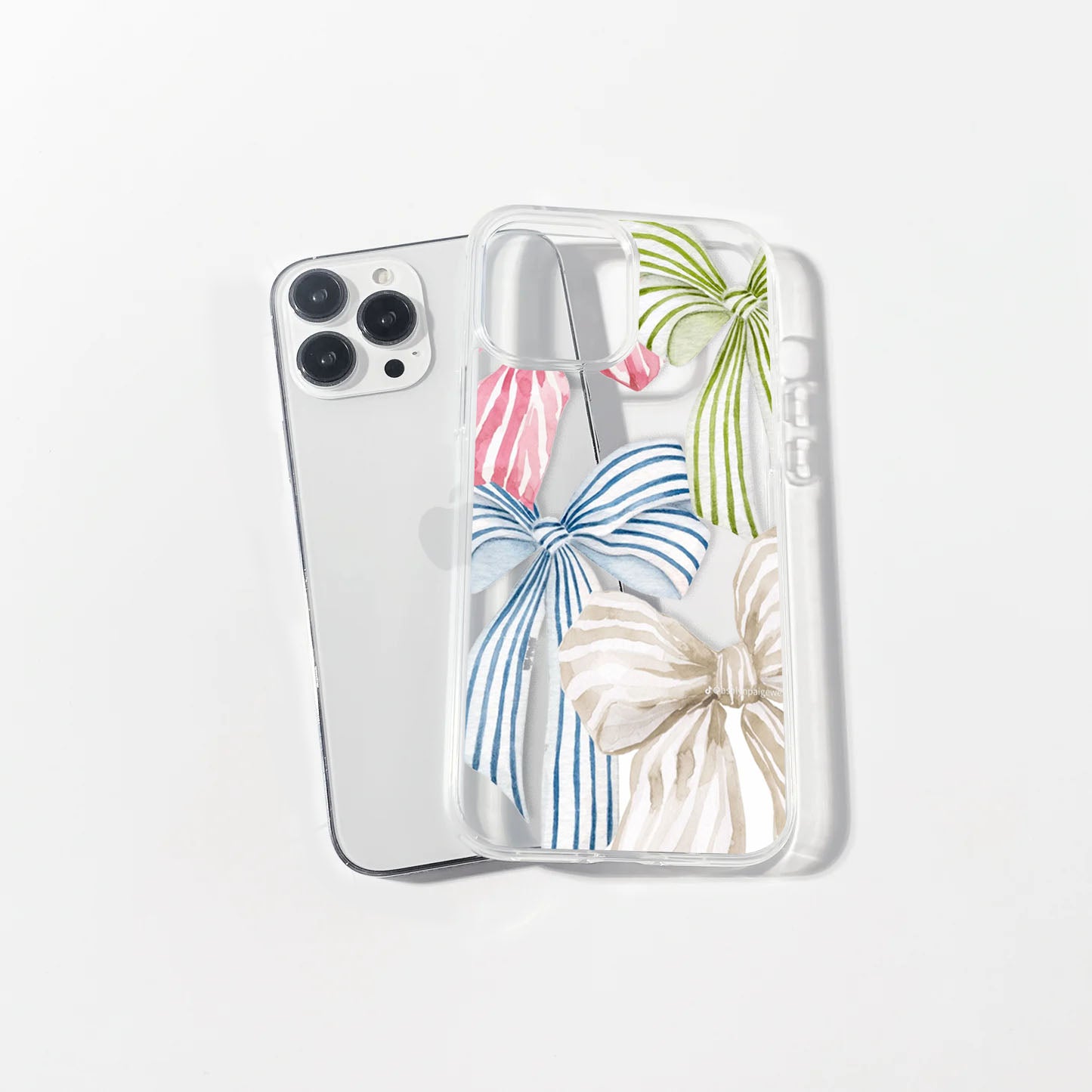 Colorful Bows Clear Case | Silicone Case