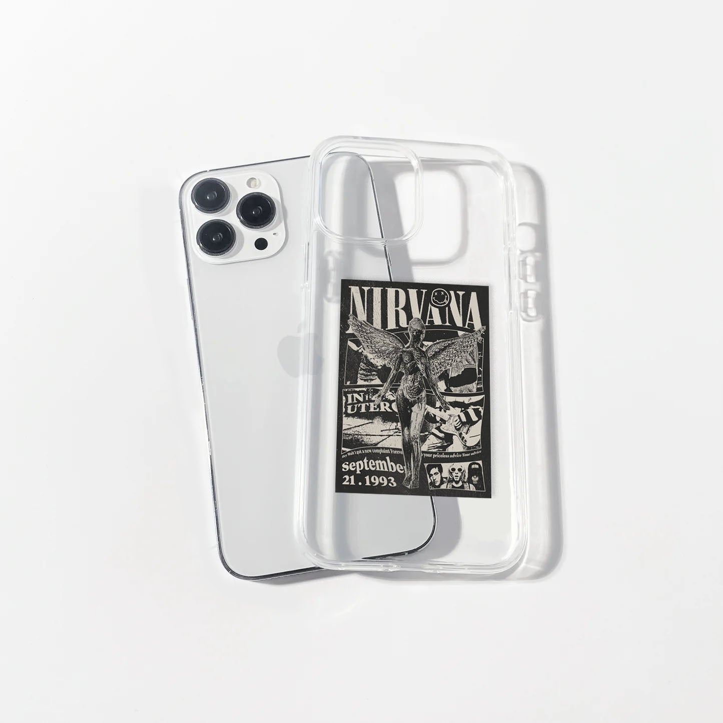 Nirvana Polaroid Clear Case | Silicone Case