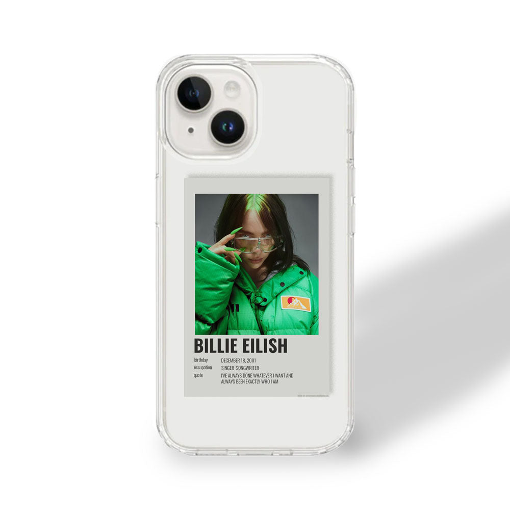 Billie Eilish Polaroid Clear Case | Silicone Case