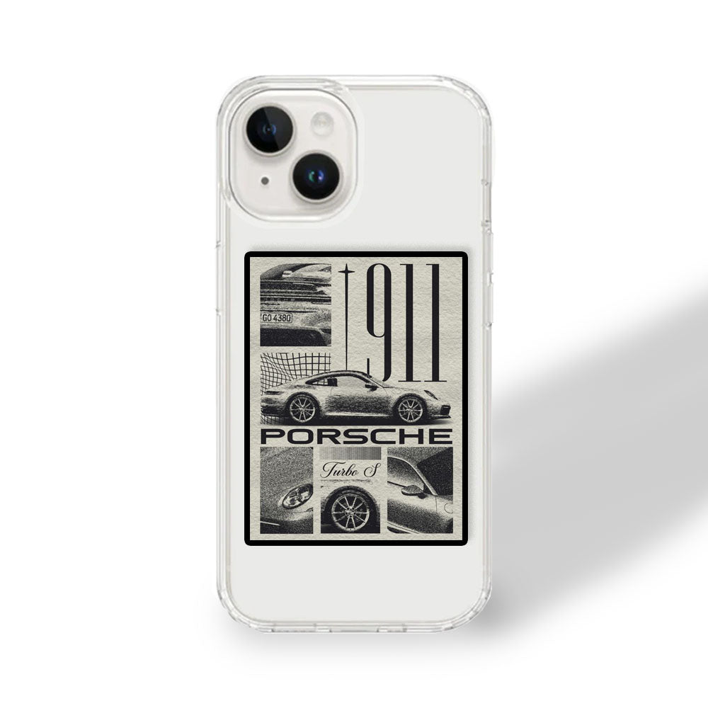 Porsche Polaroid Clear Case | Silicone Case