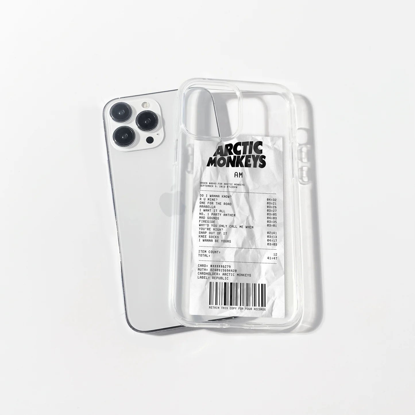 Artic Monkeys Playlist Clear Case | Silicone Case