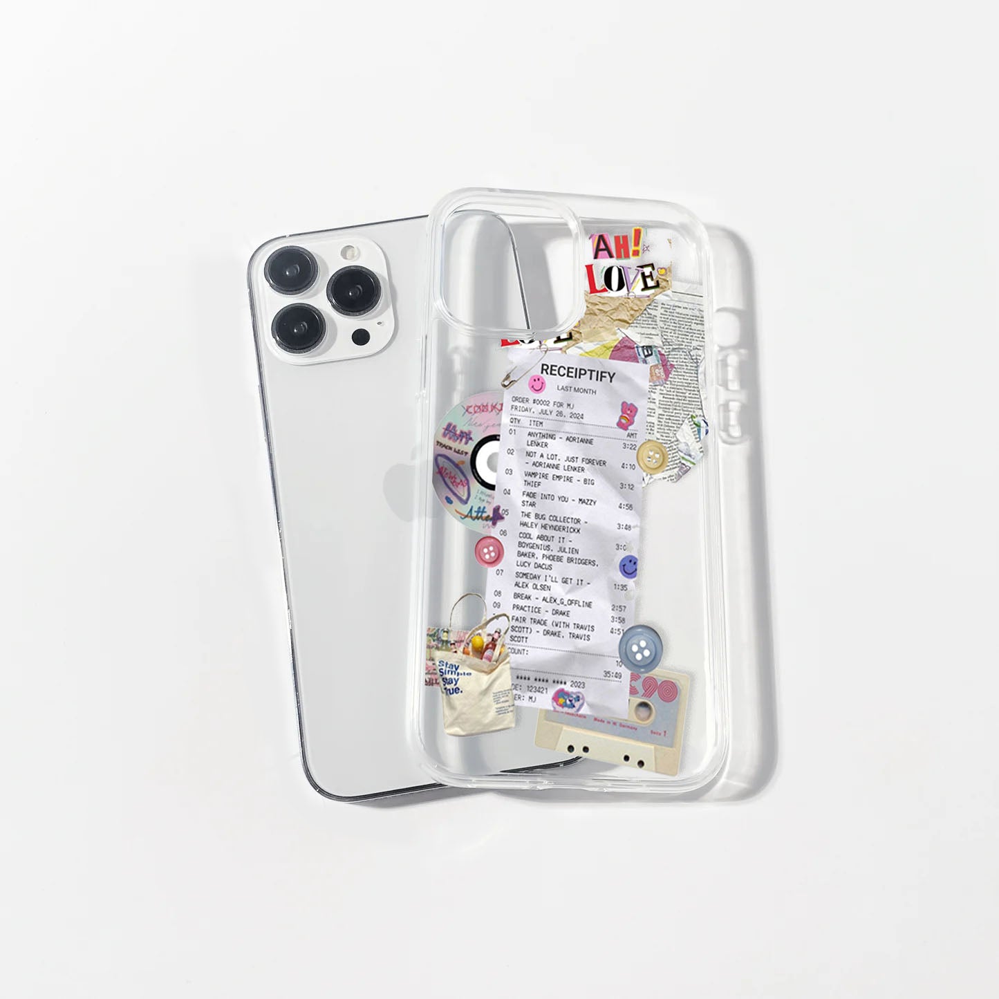 Receptify Slip Clear Case | Silicone Case