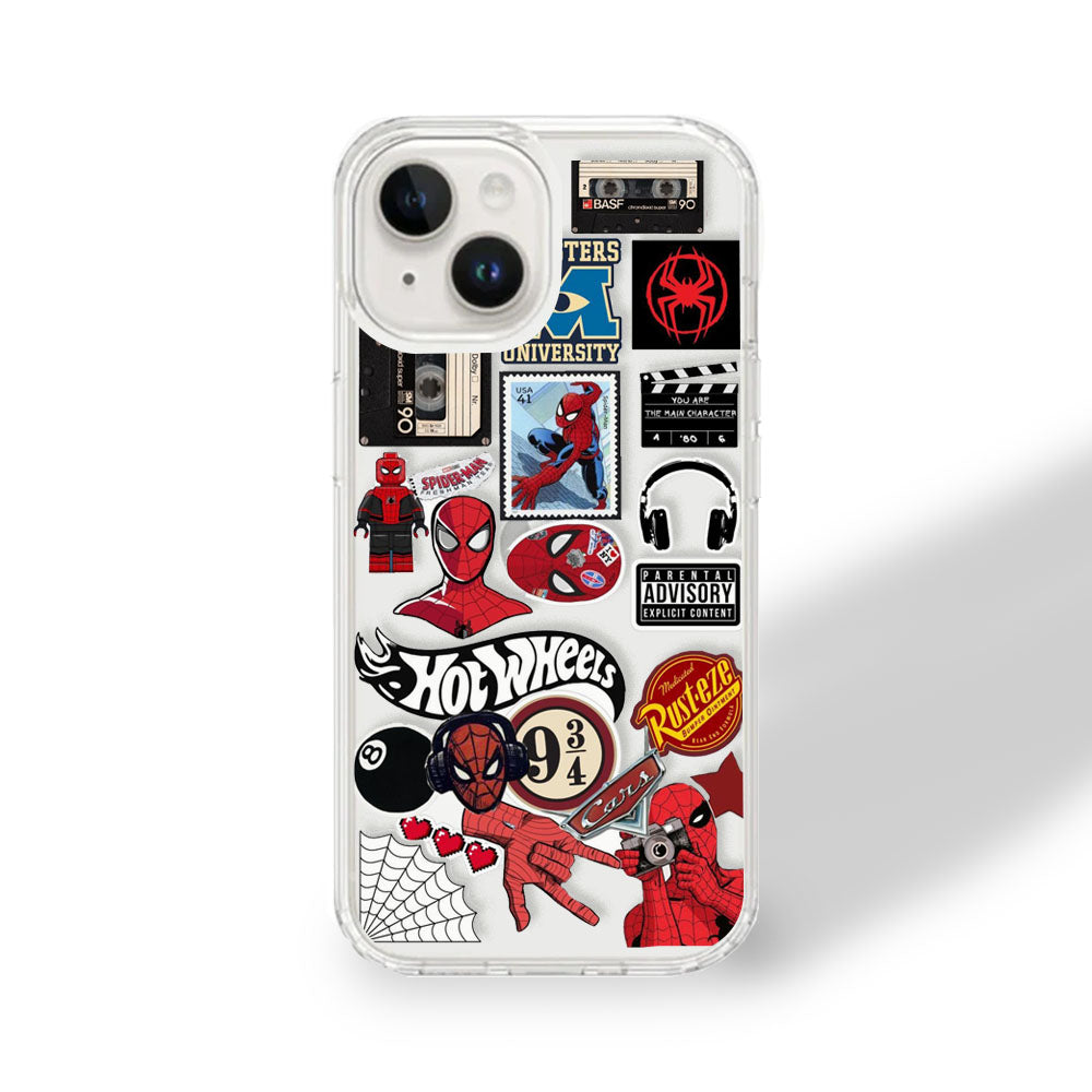 Spidey Stickers Clear Case | Silicone Case