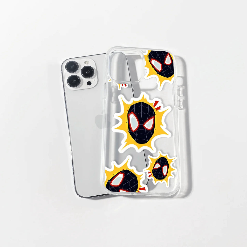 Spidey Face Stickers Case | Silicone Case