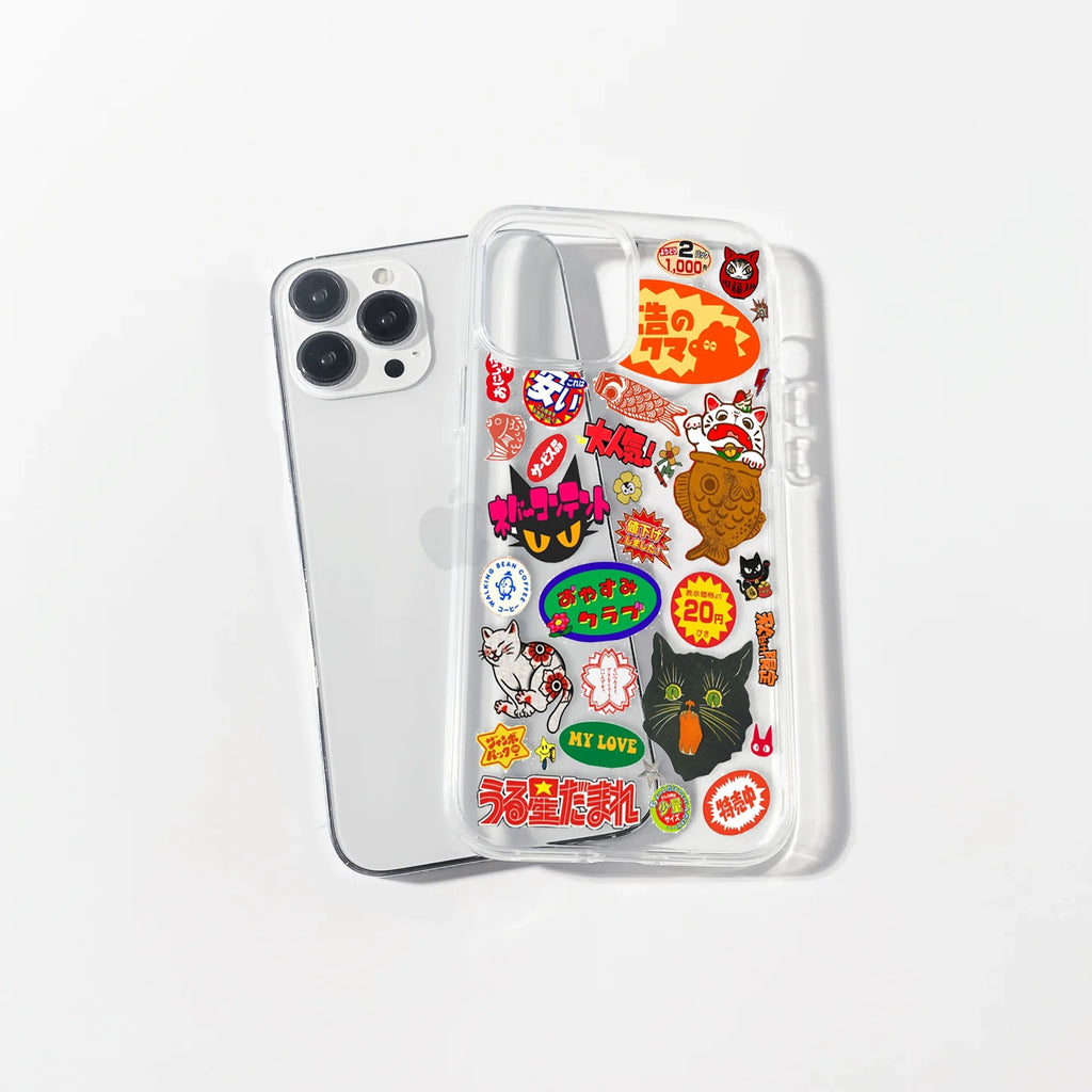 Japanese Retro stickers Case | Silicone Case