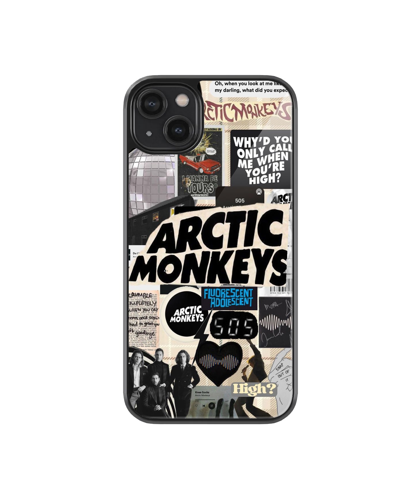 Arctic Monkeys Abstract Case | Glass Case