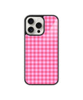 Pink Checkered Case | Glass Case