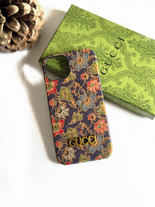 Gucci inspired Luxury Purple  Floral Phone Case
