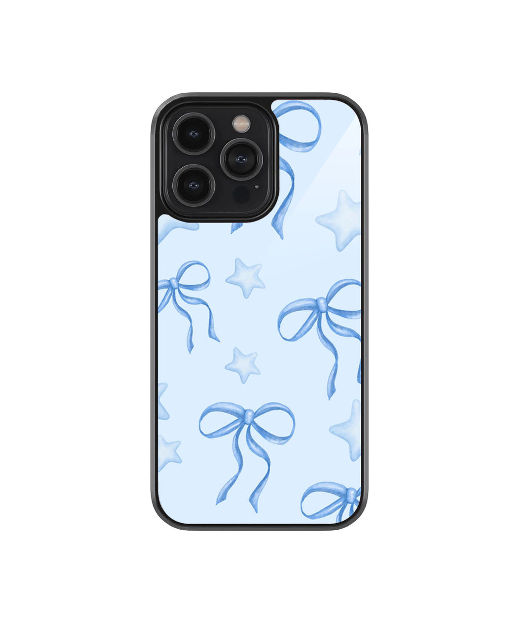 Pastel Blue Bows Case | Glass Case