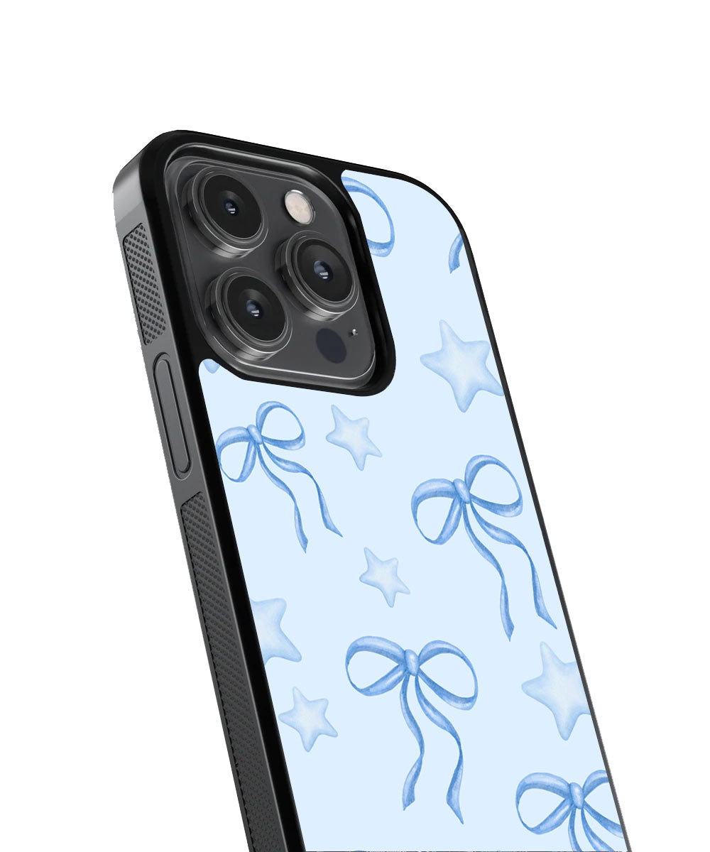 Pastel Blue Bows Case | Glass Case