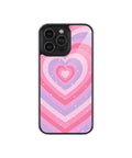 Pink Sparkles Hearts Case | Glass Case