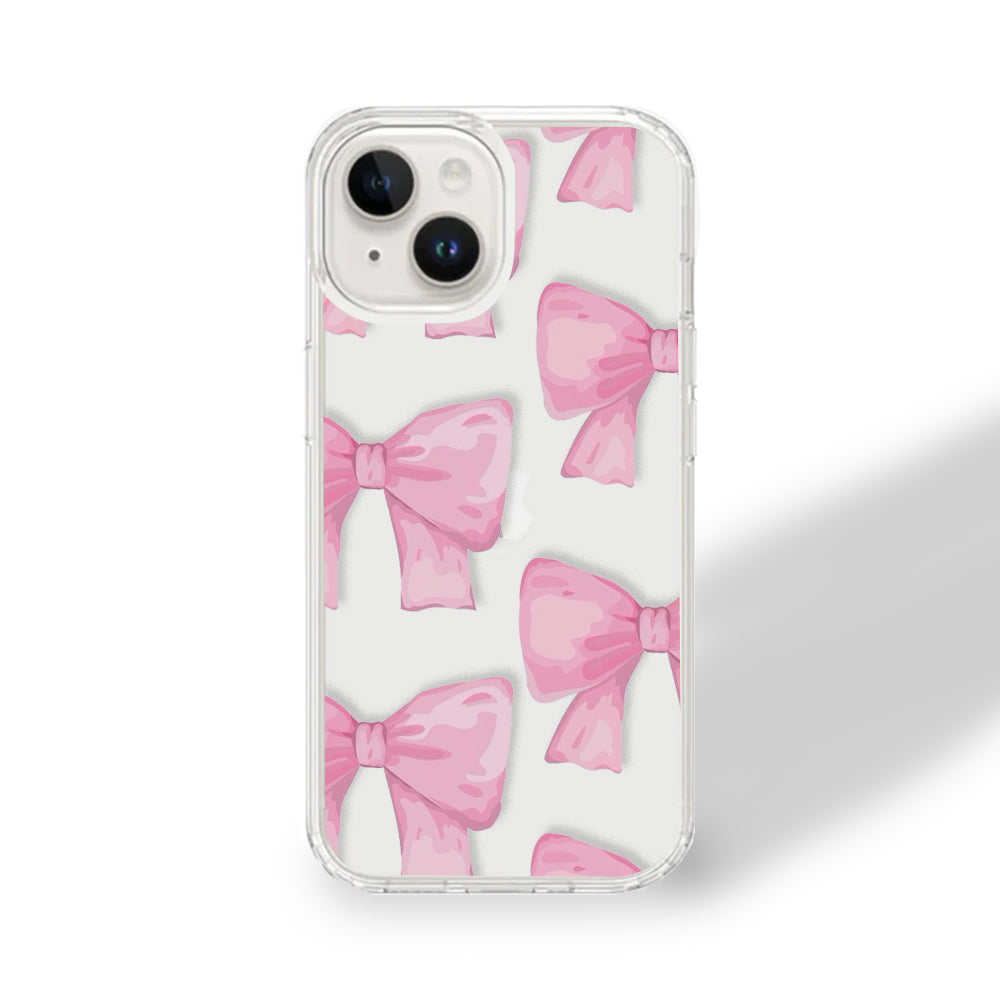 Pink Bow Clear Case | Silicone Case