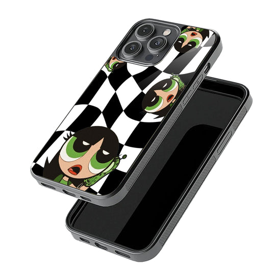 PowerPuff Girls Checkered Case | Glass Case