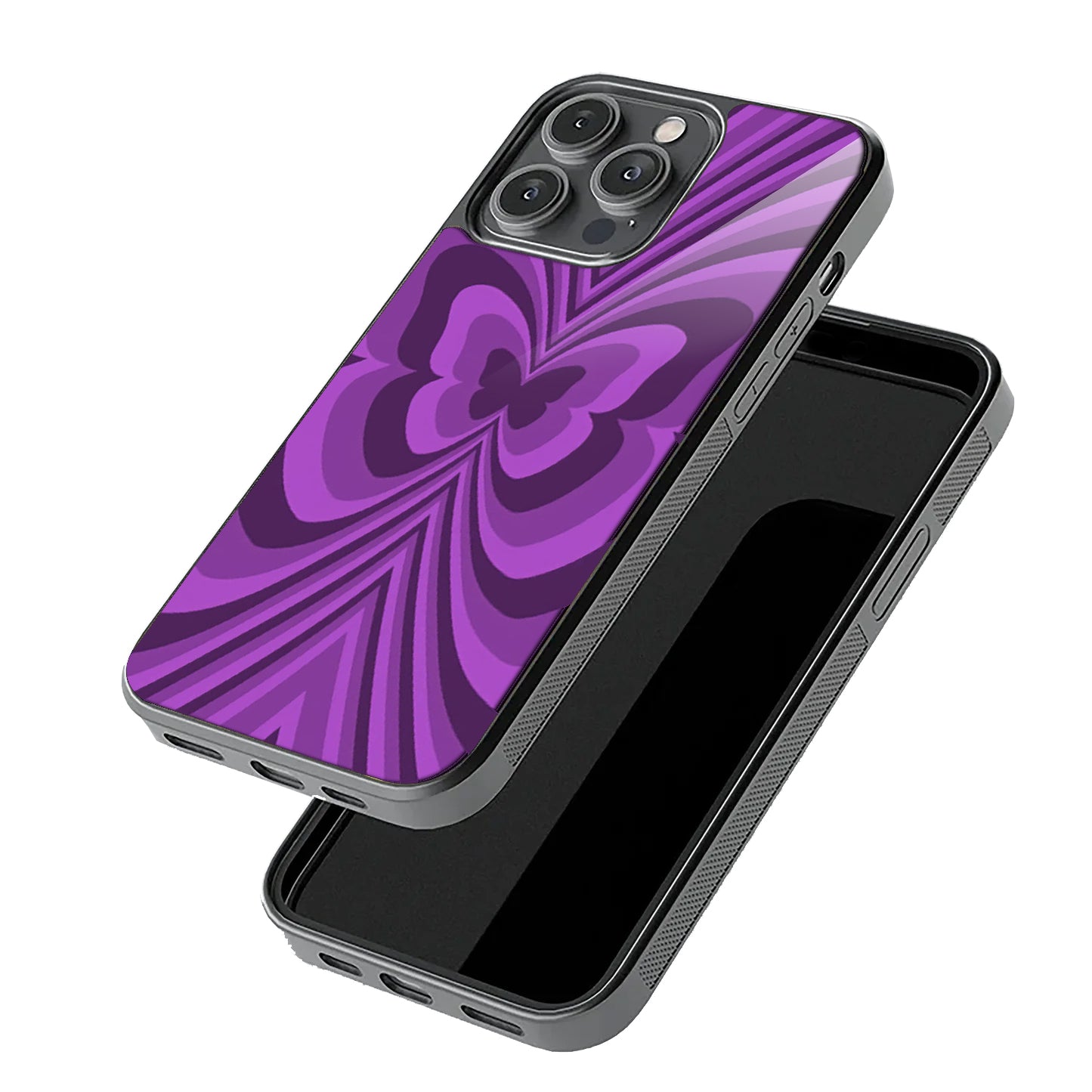 Purple Butterfly Case | Glass Case