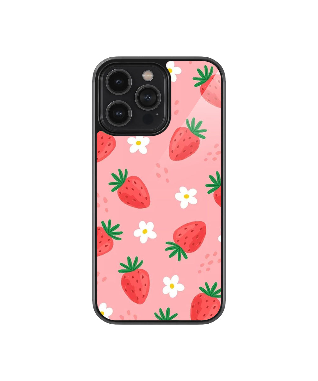 Cute Strawberry Case | Glass Case