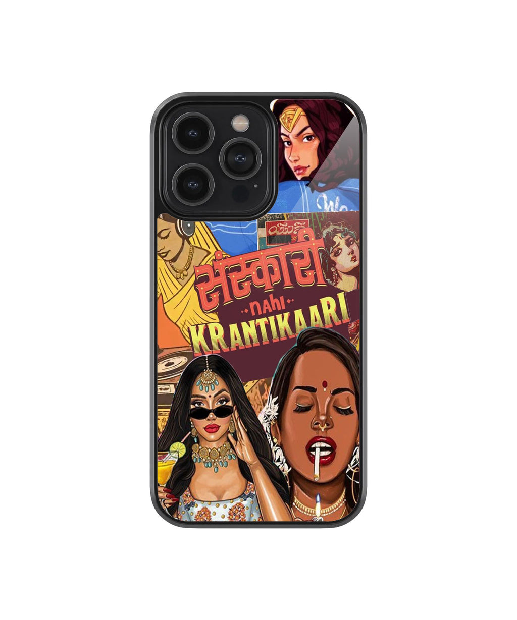 Krantikari Nari Case | Glass Case