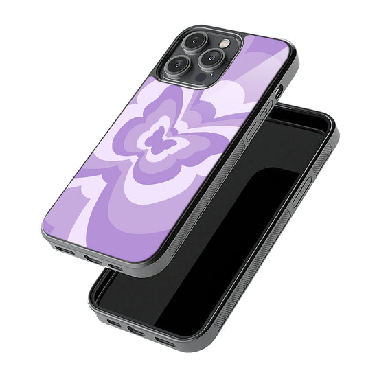 Lilac Butterfly Case | Glass Case
