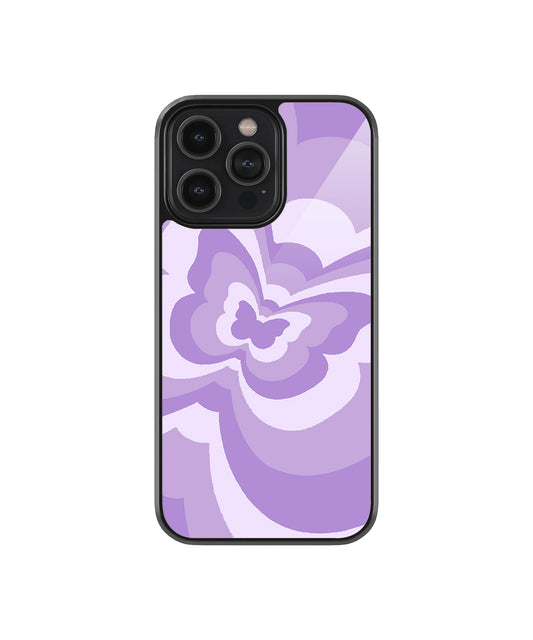 Lilac Butterfly Case | Glass Case