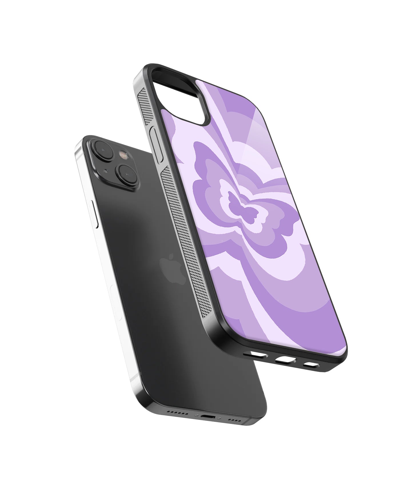 Lilac Butterfly Case | Glass Case