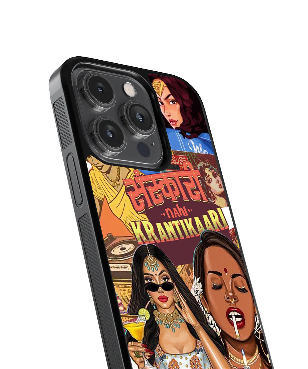 Krantikari Nari Case | Glass Case