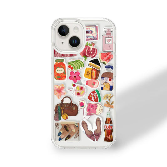 Kimchi Sticker Clear Case | Silicone Case