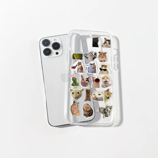 Cat meme Sticker Case | Silicone Case
